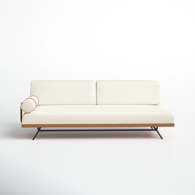 Elsmere 81'' Convertible Sofa - Cream Upholstered