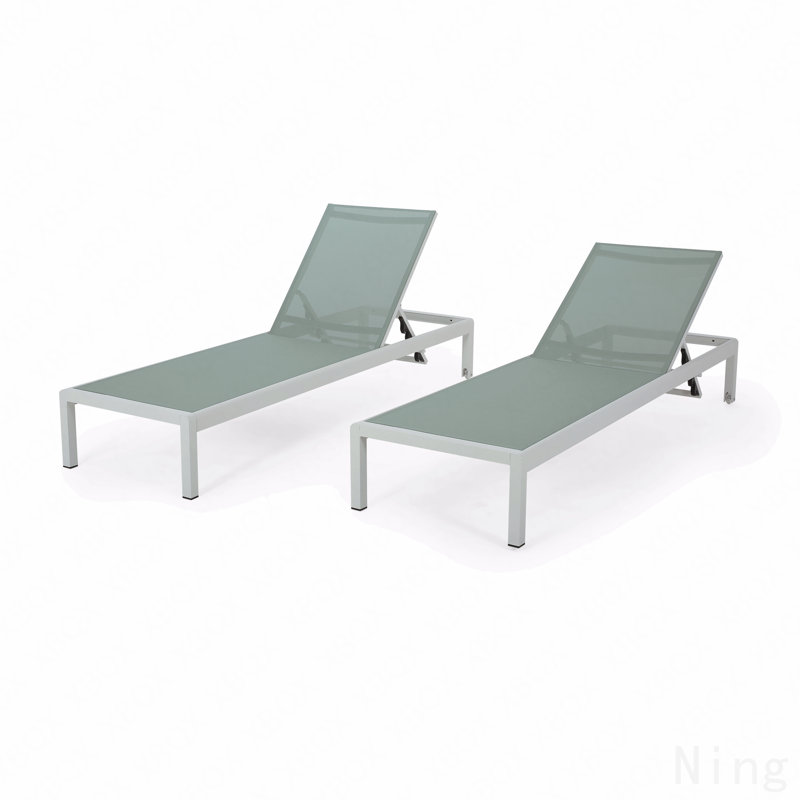 Chaise longue 2 pièces, Vert