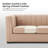 Allard 89'' Velvet Living Room Sofa-981236397
