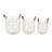 Metal Decorative and Functional Gold Storage Basket with Faux Leather Handles Set-69986390