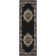 Burnie Oriental Black/Cream Area Rug