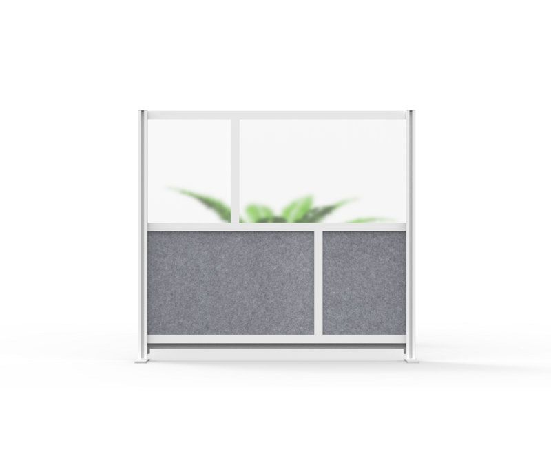 Semi-Transparent Frosted Acrylic and PET Floor Partition Screen