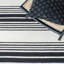 Tapis rayé en laine et coton touffeté à la main Hanchett-1070292631