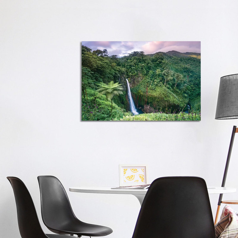 Catarata Del Toro Waterfall, Costa Rica by Matteo Colombo - Wrapped Canvas Print, 101.6 cm H x 66.04 cm W x 3.175 cm D