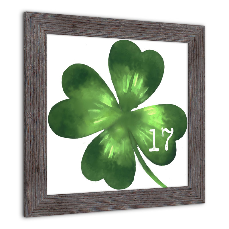 Large Four Leaf Leaf Trèfle, reproduction encadrée 2
