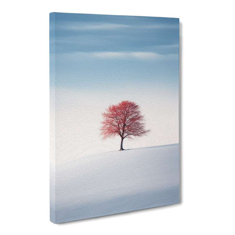 Winter Landscape Minimalism - No Frame Print, 60cm H x 40cm W x 3cm D