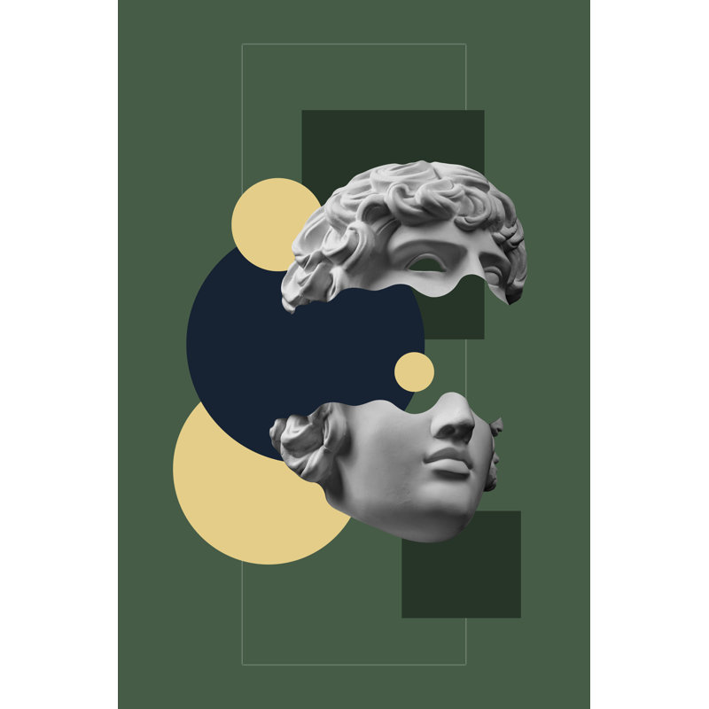 Plaster Antique Sculpture by Bashta - Wrapped Canvas Print, 20cm H x 30cm W