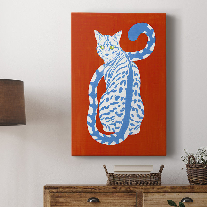 Complementary House Cat II -Custom Wrapped Gallery Cavas, 60" H x 40" W