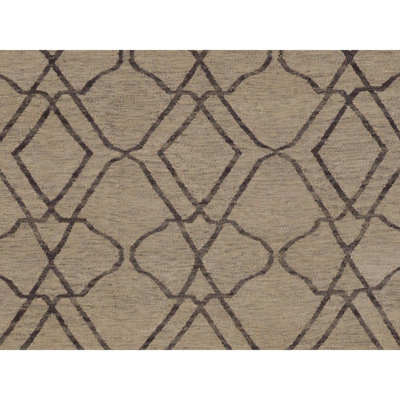 Geometric Area Rug in Brown