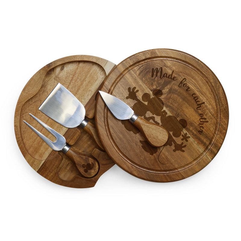 Ensemble de planches à fromage 4 pièces Mickey et Minnie