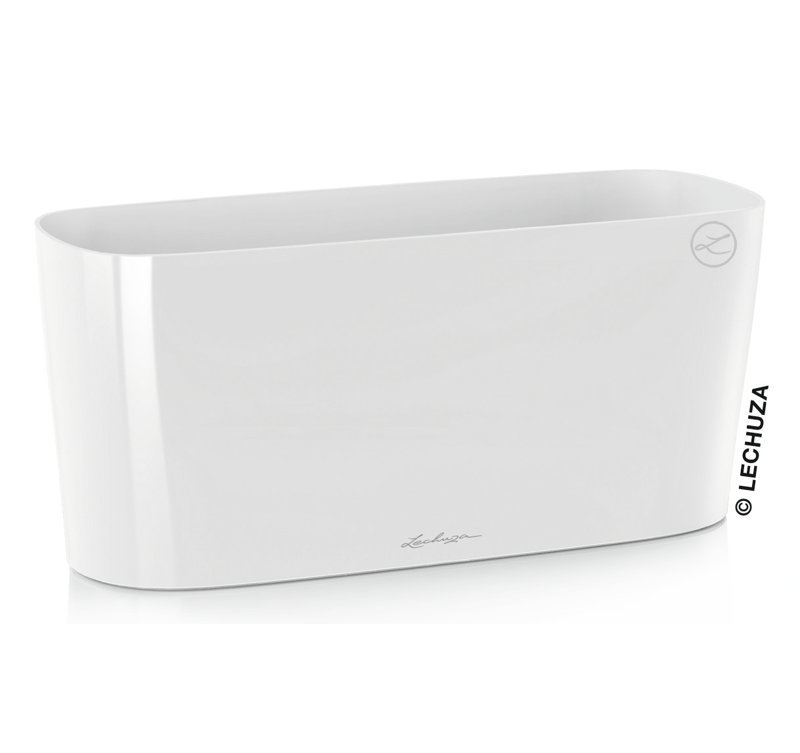 Delta Premium Window Box Planter, White, 18cm H x 40cm W x 15cm D