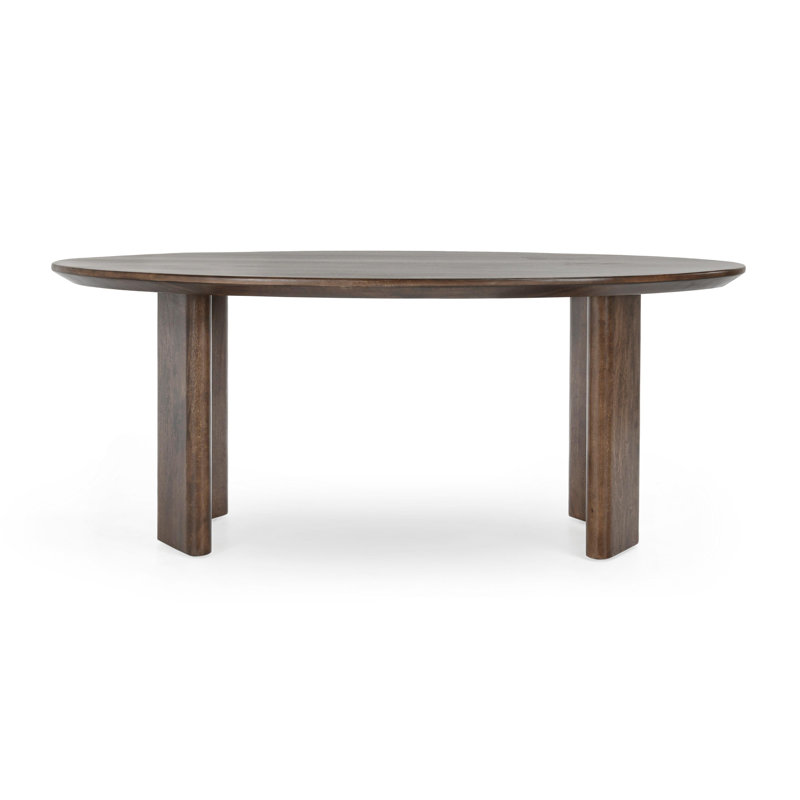 Oval Solid Wood Dining Table