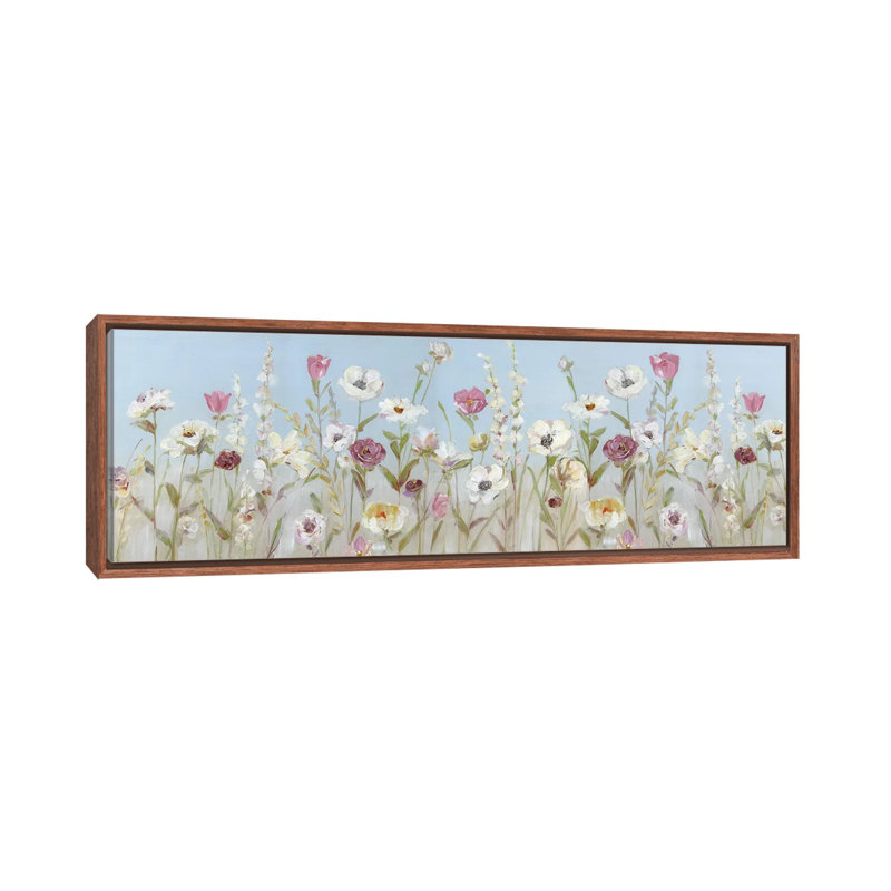 «Spring Blooms» par Sally Swatland, reproduction d'art panoramique sur toile, H 20 po x l 60 po x P 1,5 po