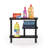 Slim Space Saving Storage Rack, Espresso/Black