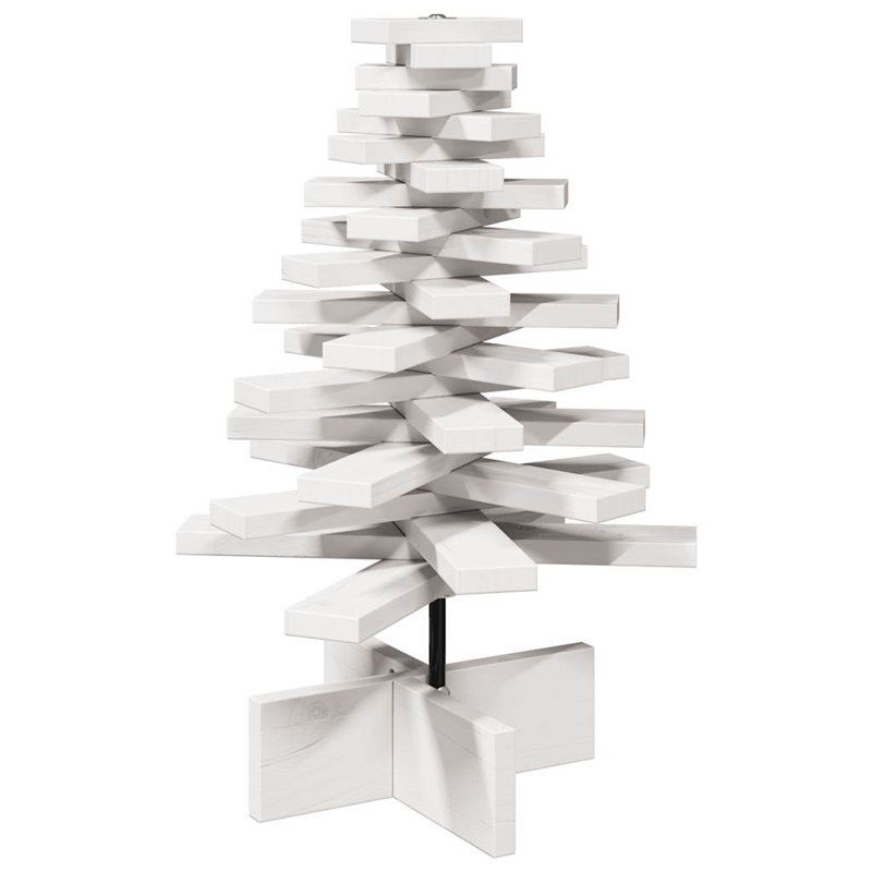 Christmas Decorative Accent, 60cm H x 40cm W x 40cm D, White