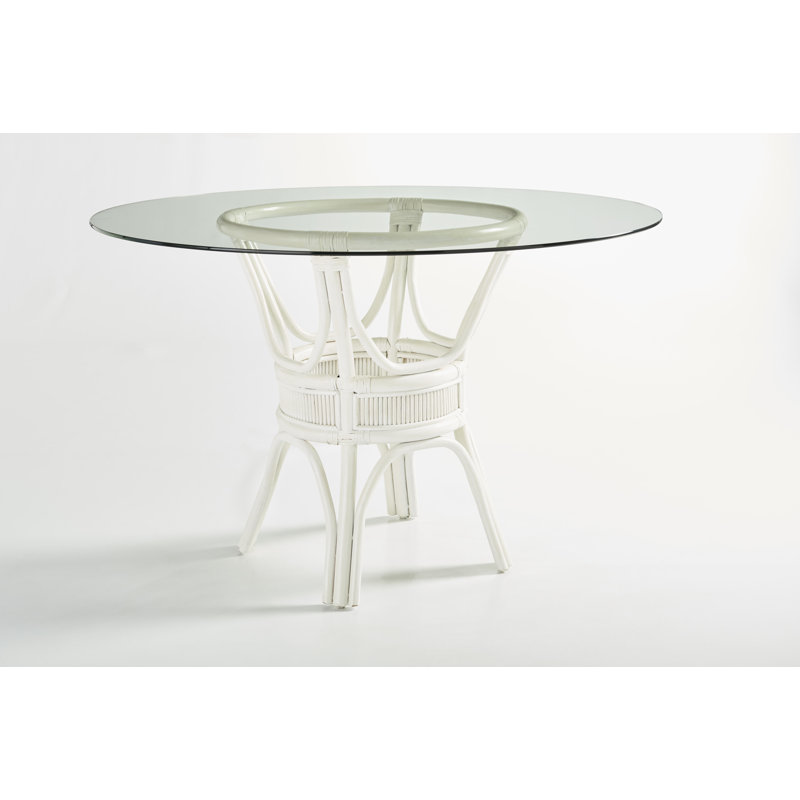 Table de salle à manger Wittig, Blanc délavé, H 30 po x l 48 po x p 48 po
