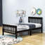 Dicky Twin Size Wooden Platform Bed with Headboard-1582892255