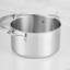 Probond® Luxe 12-quart Polished Professional Clad Stainless Steel Stock Pot With Lid