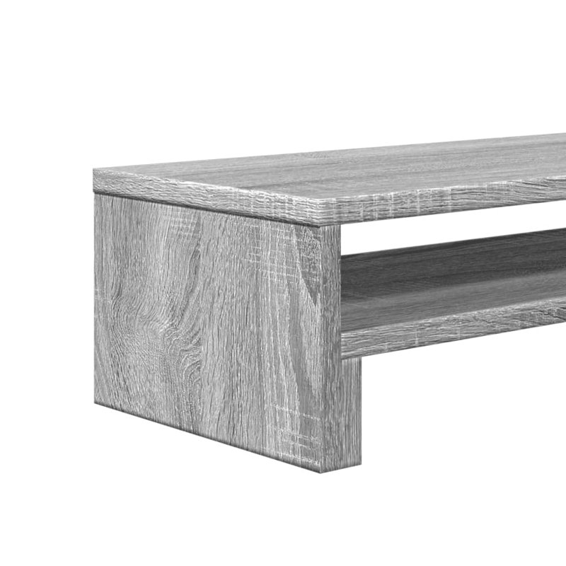Beesan Manufactured Wood Monitor Stand, Grey Sonoma