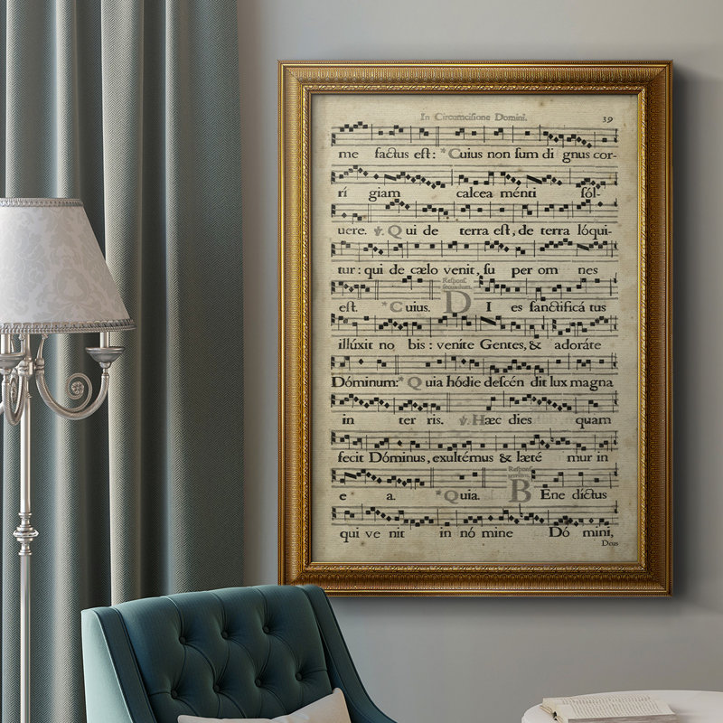 Vélin Songbook I, toile encadrée de qualité supérieure - prête à être accrochée, L 16 po x H 20 po