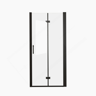 Shower Door, Tempered Glass Shower Door With Aluminum Frame, Explosion Proof Film
