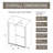 Glass Shower Door, 30 - 60"W X 72"H Shower Sliding Door Walk-In Shower Screen Dual Usage,1/4" Thick Glass Panel With Handle, Supporting Bar