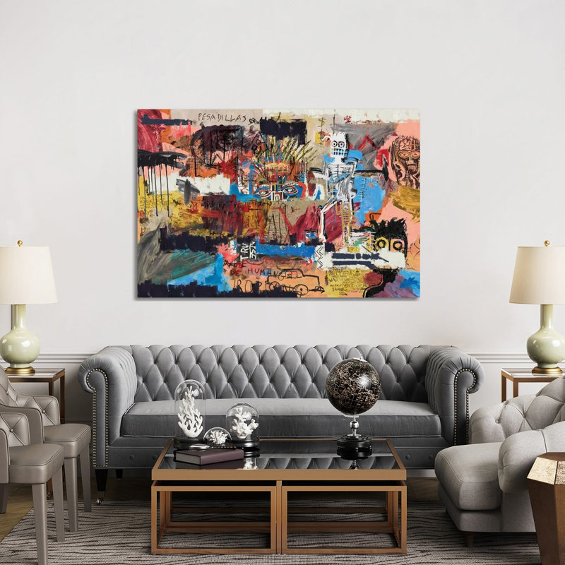 Ma vision est devenue floue par PinkPankPunk - reproduction d'art, H 60 po x l 40po x P 1,5 po, Toile tendue, Pas de tapis