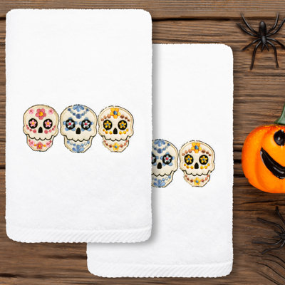  Skulls Turkish Cotton Hand Towel