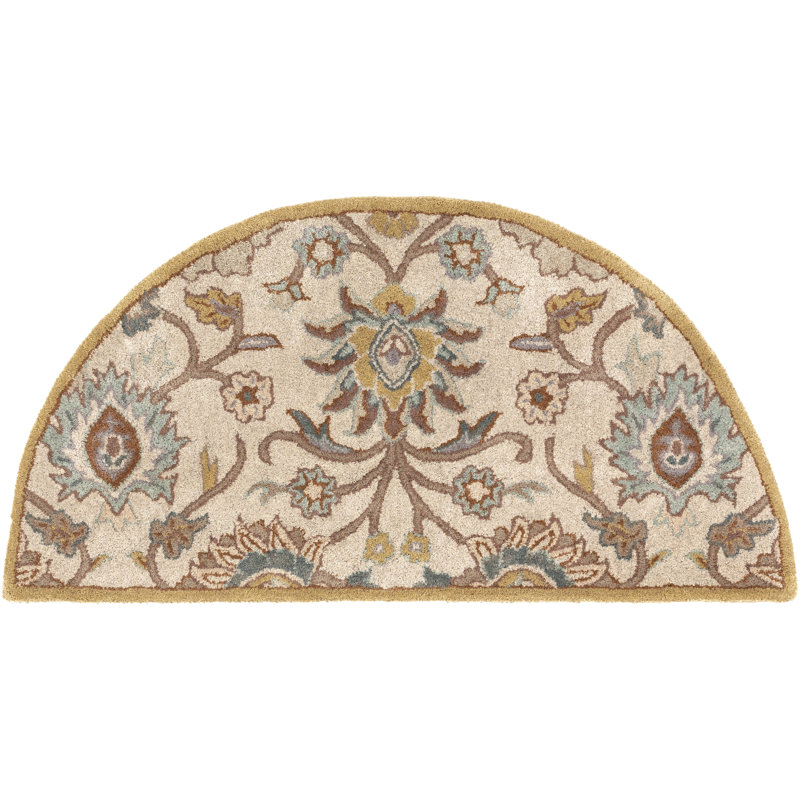 Area Rug, Half-Circle 2' x 4'