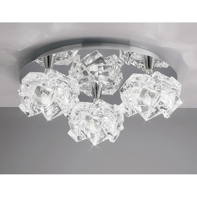 Wanda Glass Semi Flush Mount
