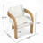 Wood Frame Dining Chair With Armrest-182999421-182999423