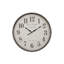 Très grande horloge murale ronde Ryx, brun classique