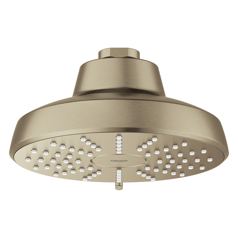 Tempesta 140 with AquaBooster Round Multi Spray Shower Head 1.75 GPM (6.6L/min), Brushed Nickel