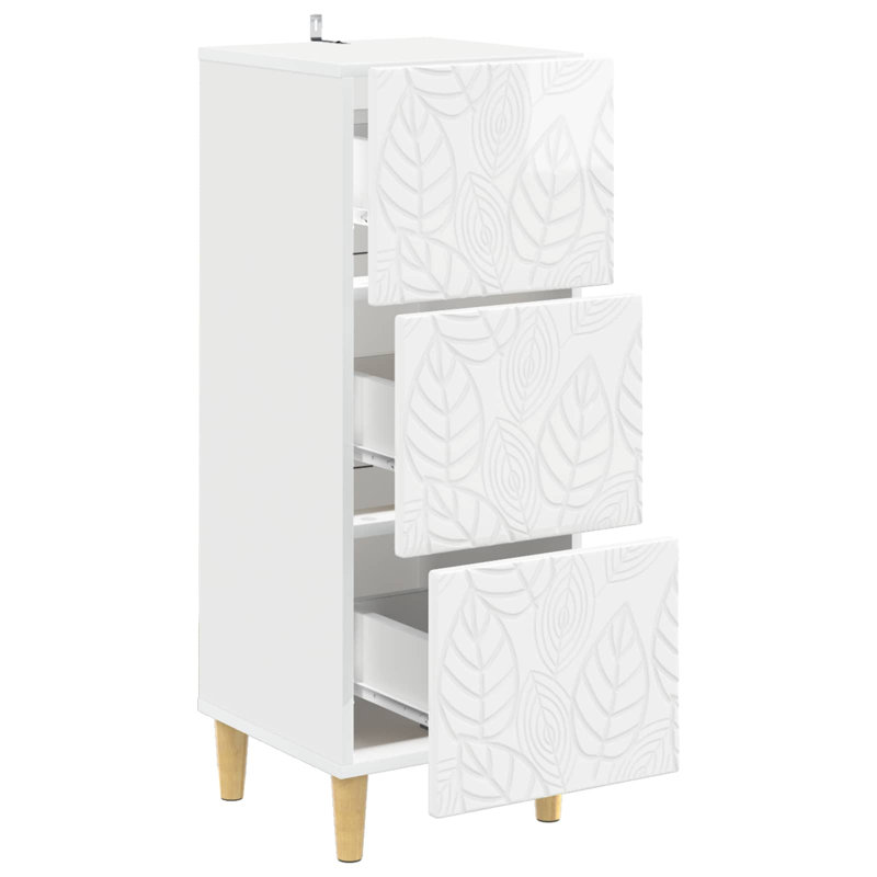 Rectangle Accent Chest, High Gloss White