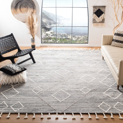 Powell Hand Tufted Wool Geometric Rug