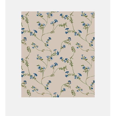 SAMPLE-Joules Robey Cottage Floral Creme Wallpaper
