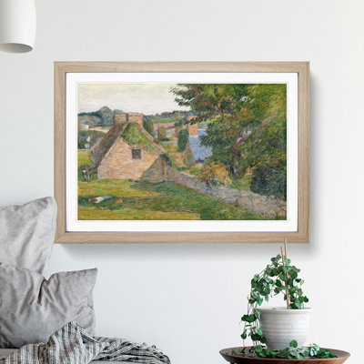 The Field of Derout-Lollichon by Paul Gauguin - Picture Frame Painting