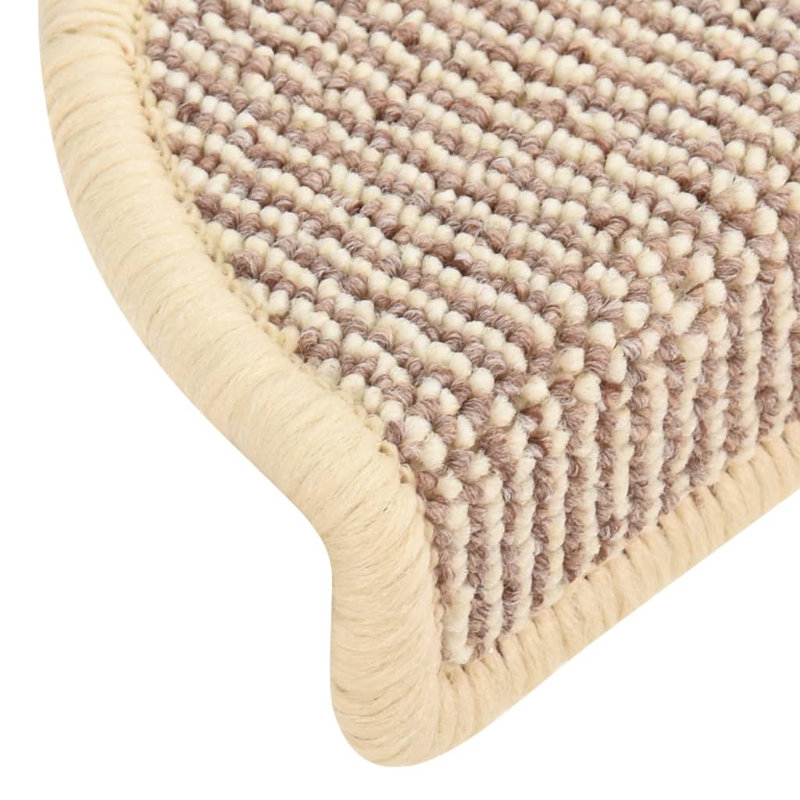 Beaty Non-Slip Stair Tread, White, Semi-Circle 21cm x 65cm