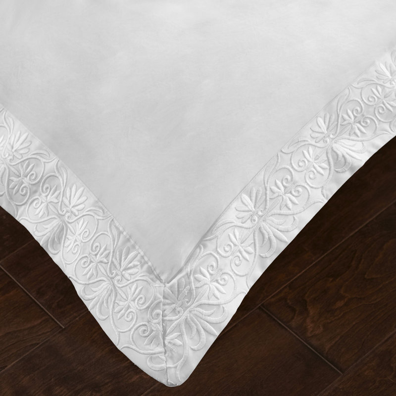 Ariane Duvet Cover Set, White, King Duvet Cover + 2 King Sham