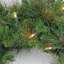 Couronne de Noël artificielle en pin mélangé - lumières claires de 24 pouces