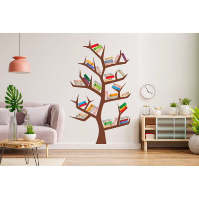 Library Tree Wall Art Decals, Library Wall Decal, Education Decals, Kids Room, Reading Room, Nurseries, School, Kids Gifts, Dorm Room 107LU