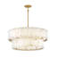 Simone 8 - Light Steel Dimmable Drum Chandelier