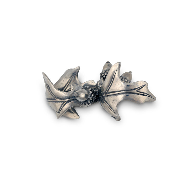 Anneau de serviette à feuille de chêne acorn et chêne étain Majestic Forest