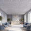 Pavillon élisabéthain de 2 pi x 2 pi Tuile de plafond à poser ou à coller-112618441