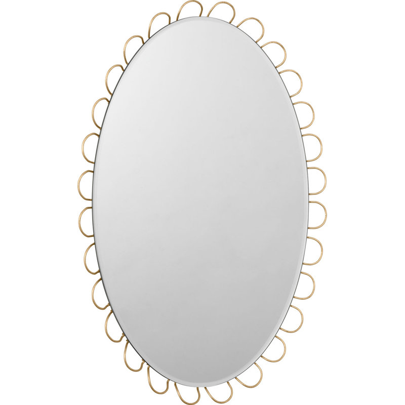 Tirreno Oval Mirror, 30.5" H x 23.5" W x 1.25" D