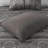 6-Piece Full/Queen 6 Piece Jacquard Quilt Set with Throw Pillows,Grey