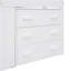 Lit mezzanine simple avec armoire et tablette - blanc-1795922762