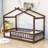 Vonie Wood Daybed with Roof and Slats-656567934-656634594