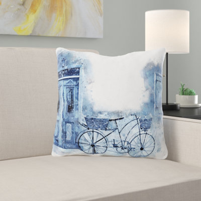 Striped Reversible Throw Pillow