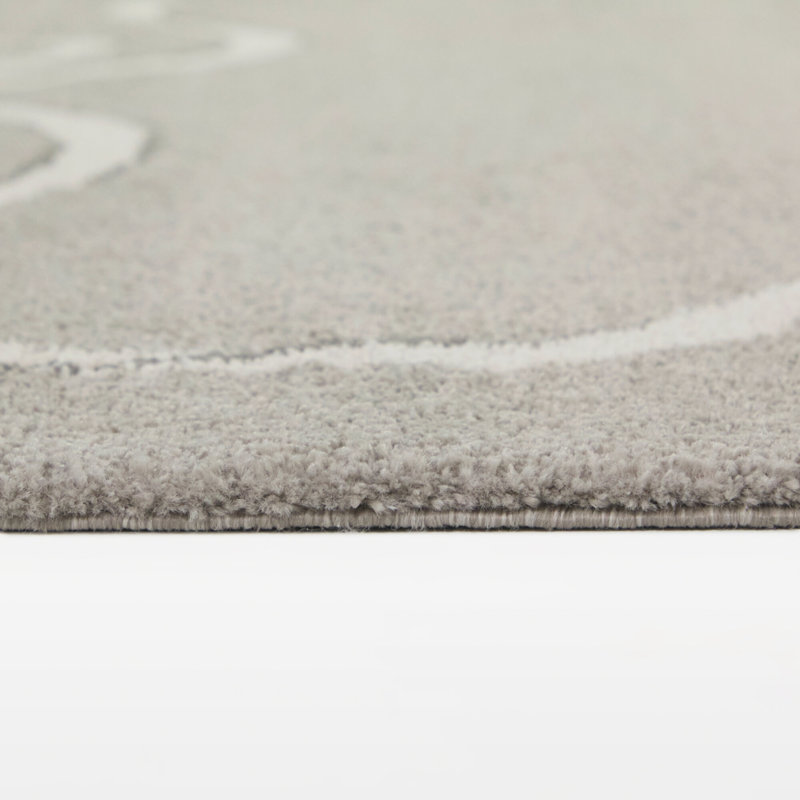 Tapis gris Rachel, Rectangle 5 pi 3 po x 7 pi